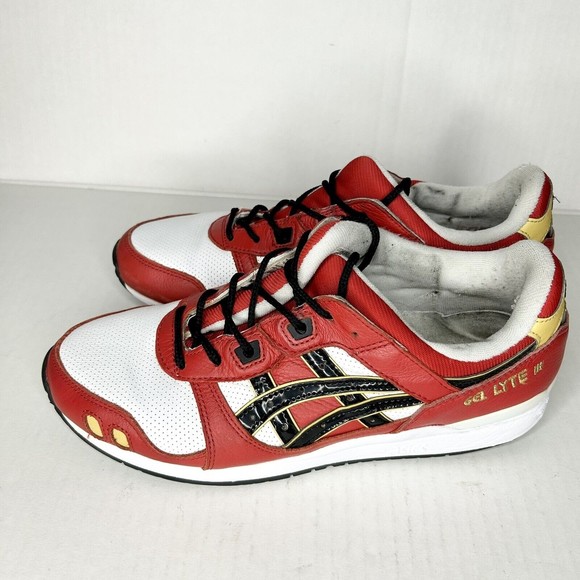 ASICS Gel Lyte 3 OG Classic Red & Black Athletic Sneakers Mens Size 9.0 main image 9